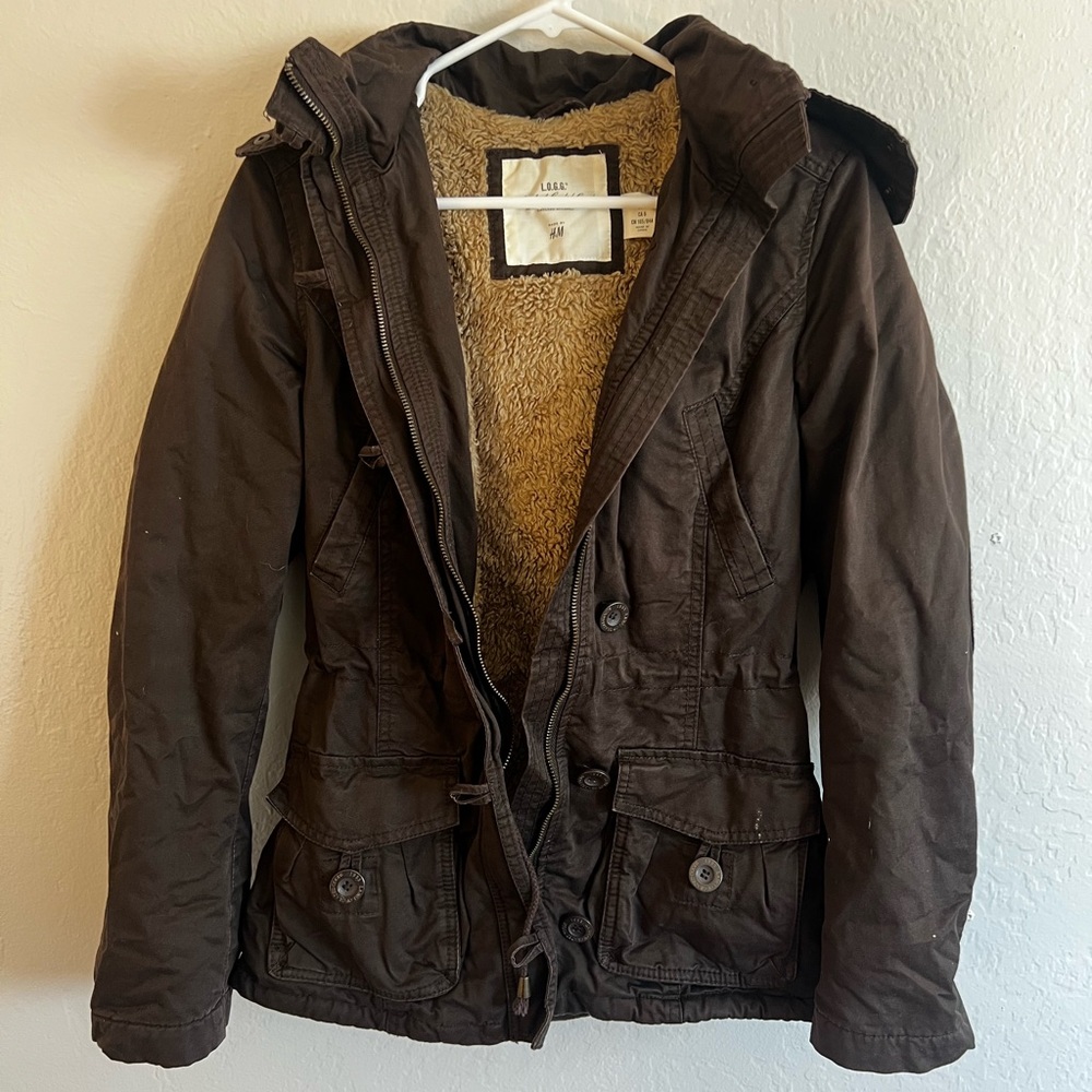 H&M Dark Brown Utility Jacket